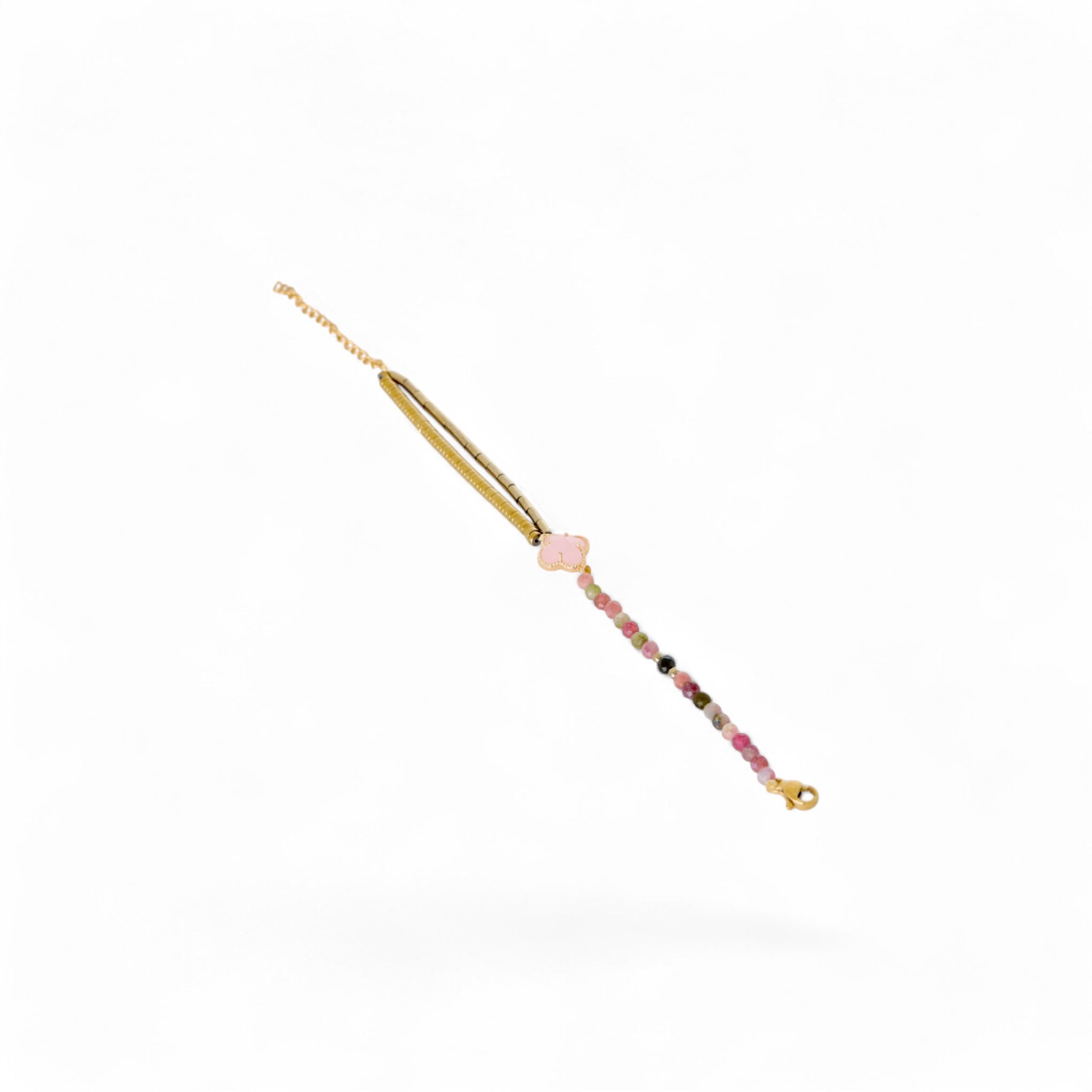Bhakti Pink Clover Bracelet
