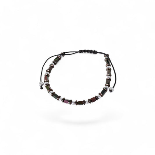 Odin Silver Black Bracelet