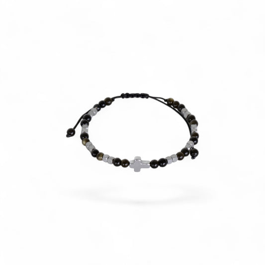Guru Silver Black Bracelet