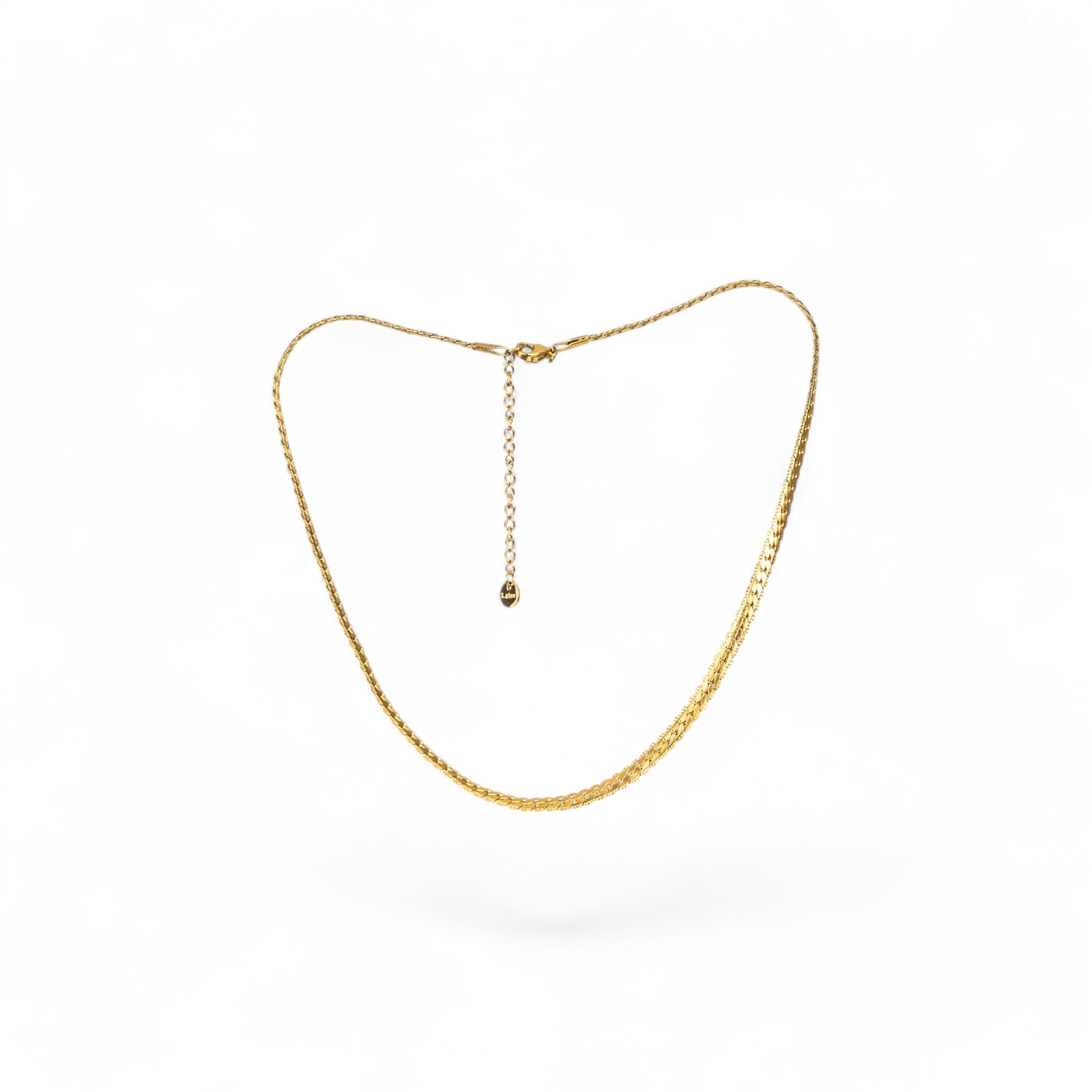 Collar de amante del casillero plano