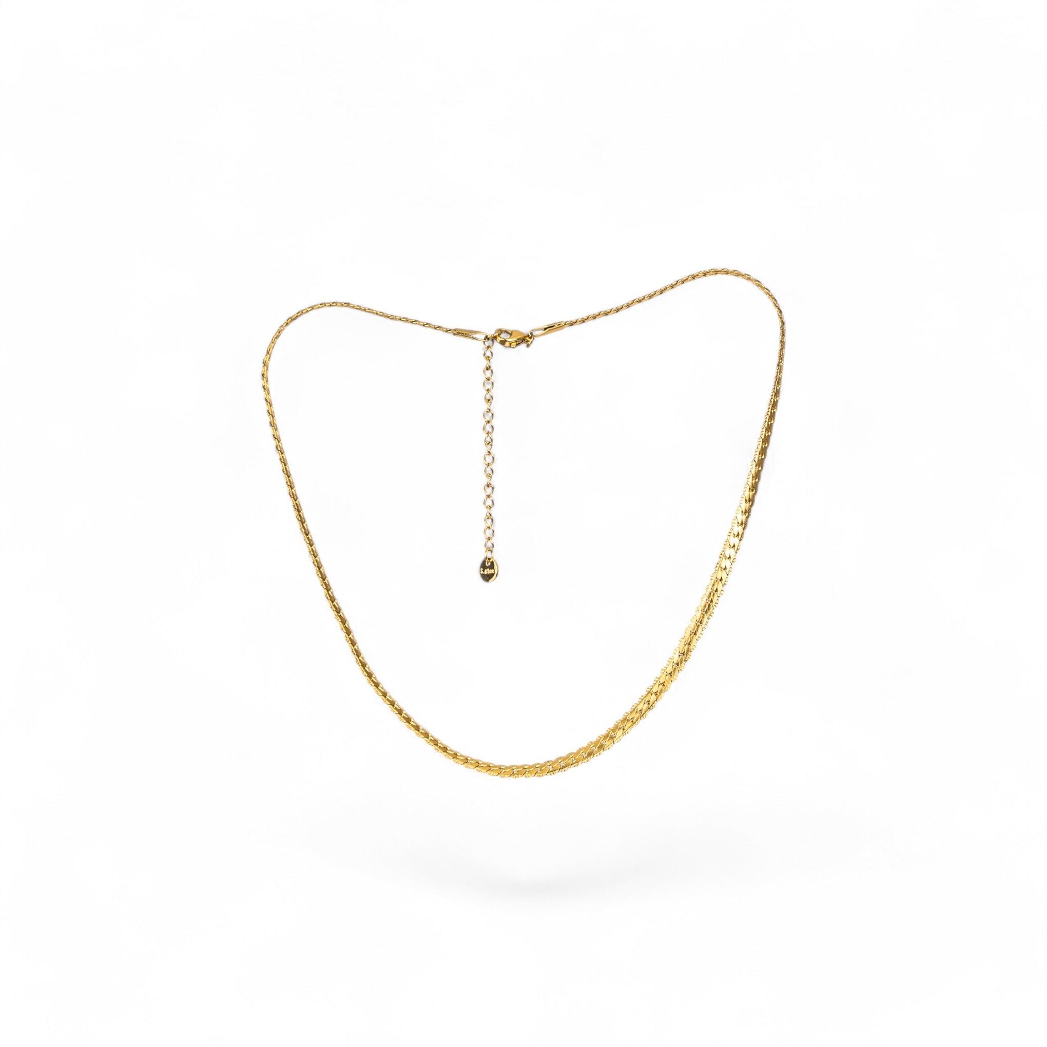 Collar de amante del casillero plano