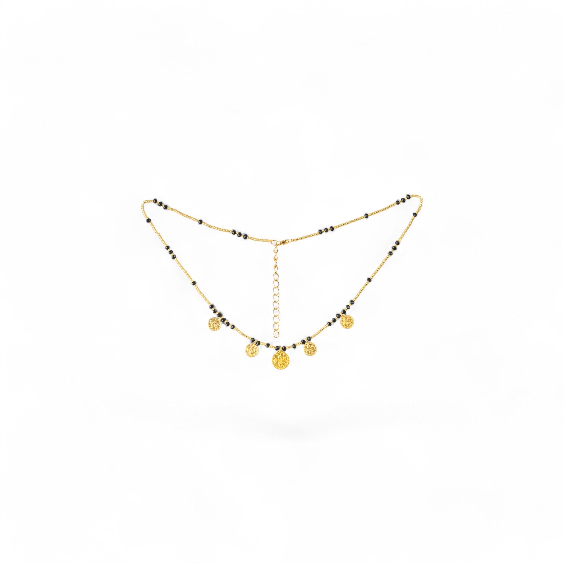 Collar Gold Medals Suerte Negro
