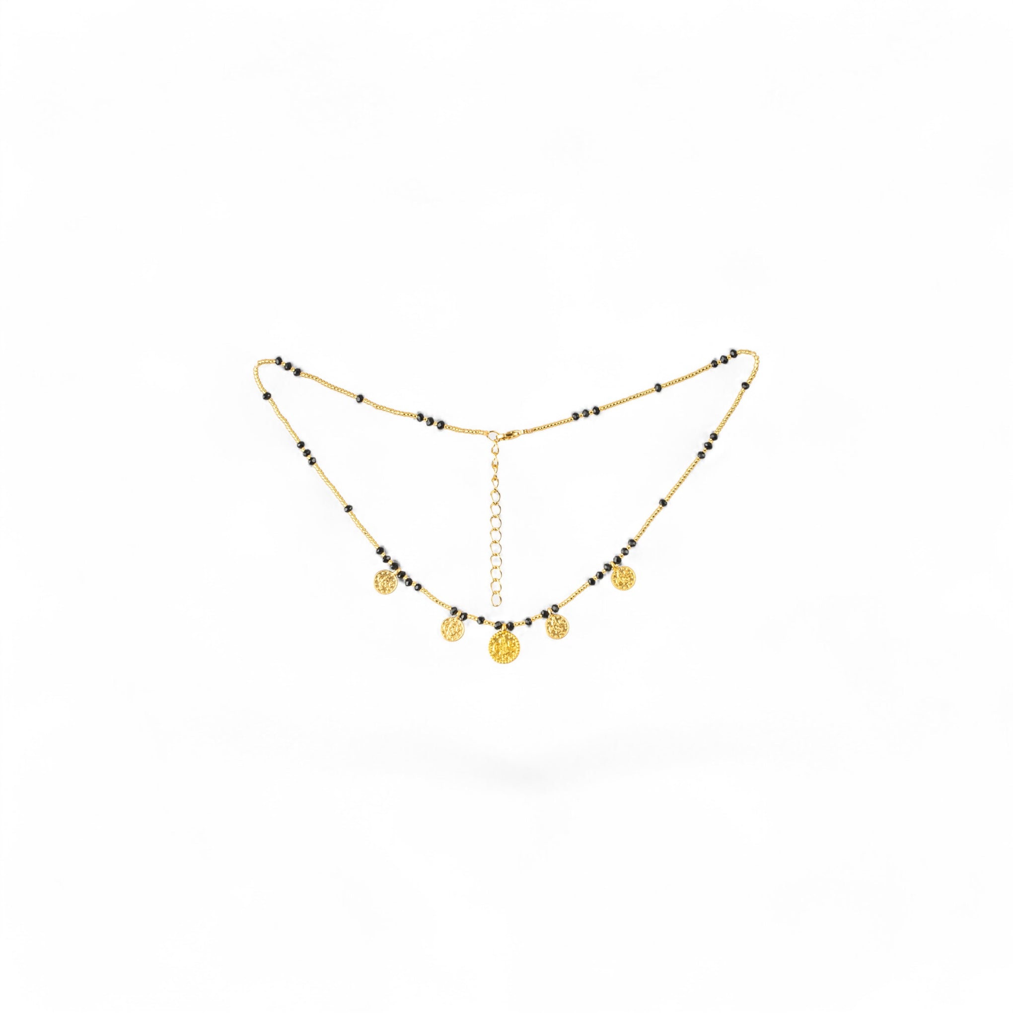 Collar Gold Medals Suerte Negro