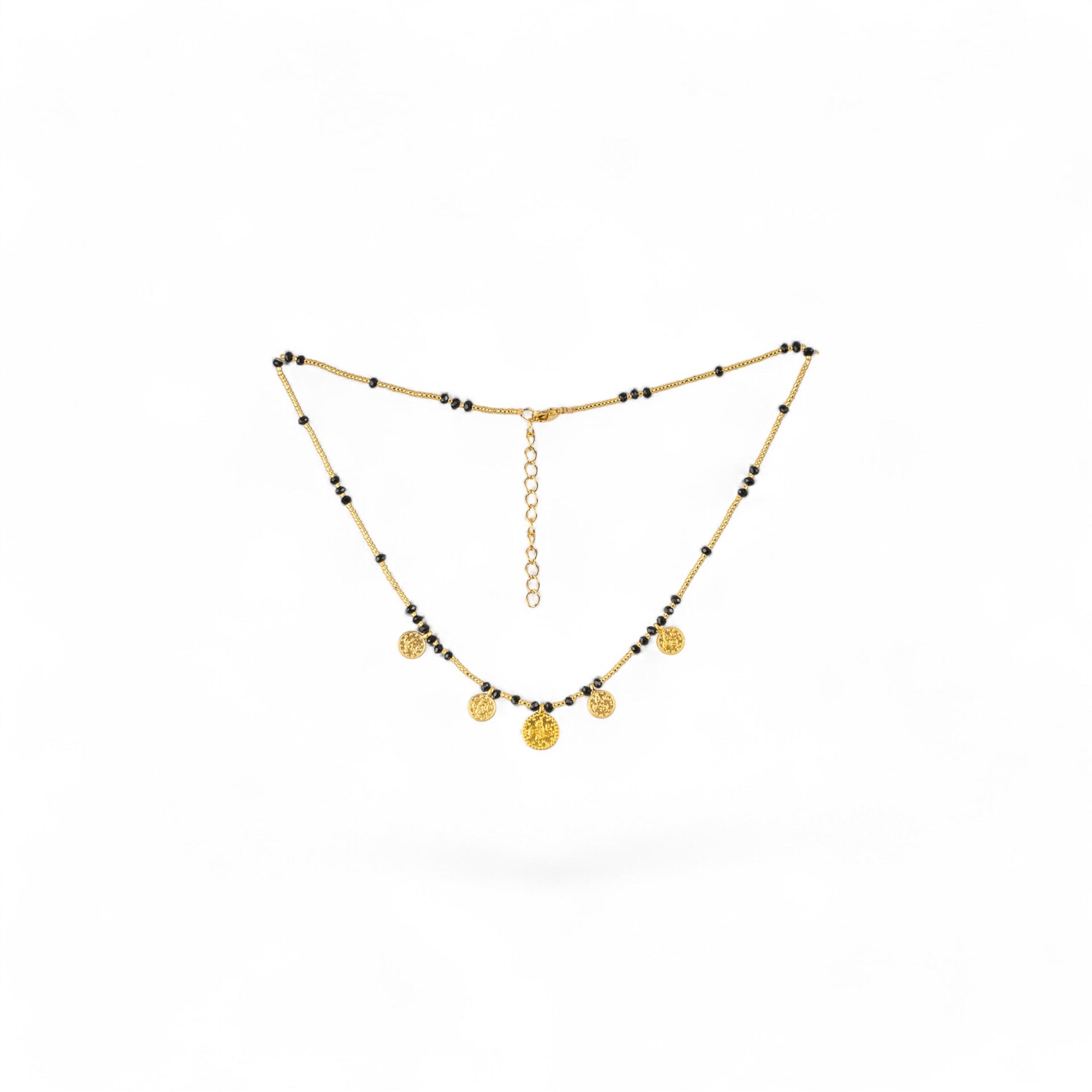 Collar Gold Medals Suerte Negro