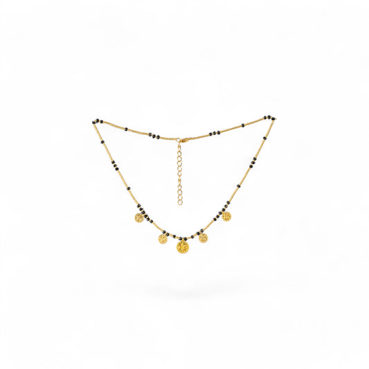 Collar Gold Medals Suerte Negro