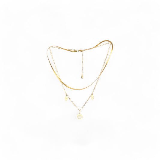 Collar de amantes con ojos