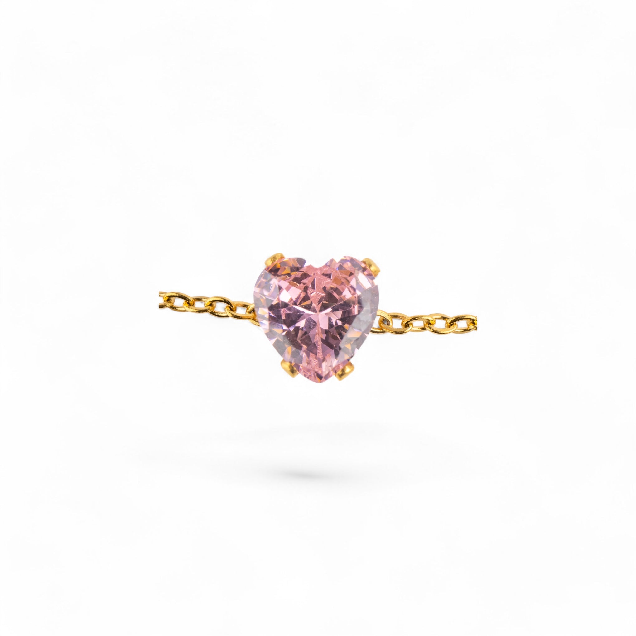 Tobillera Corazón Rosa