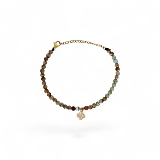 Ibiza Pearl Clover Bracelet