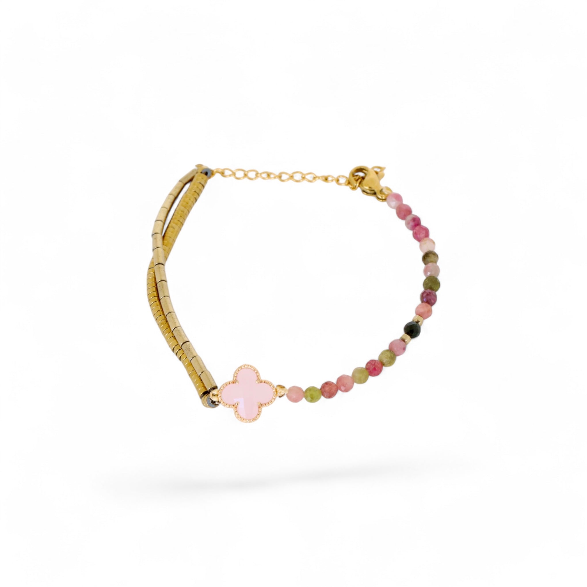 Bhakti Pink Clover Bracelet