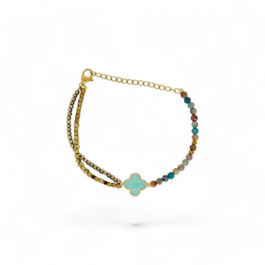 Bhakti Light Blue Clover Bracelet