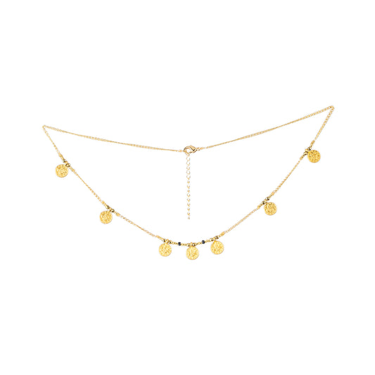 Collar Medallas Oro Negro